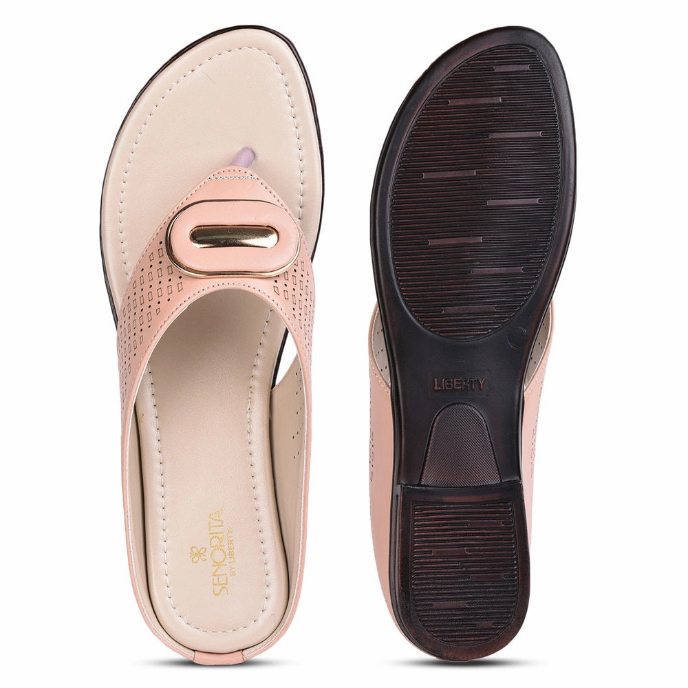 Senorita Casual (Pink) Slippers For Women LAF-710 By Liberty