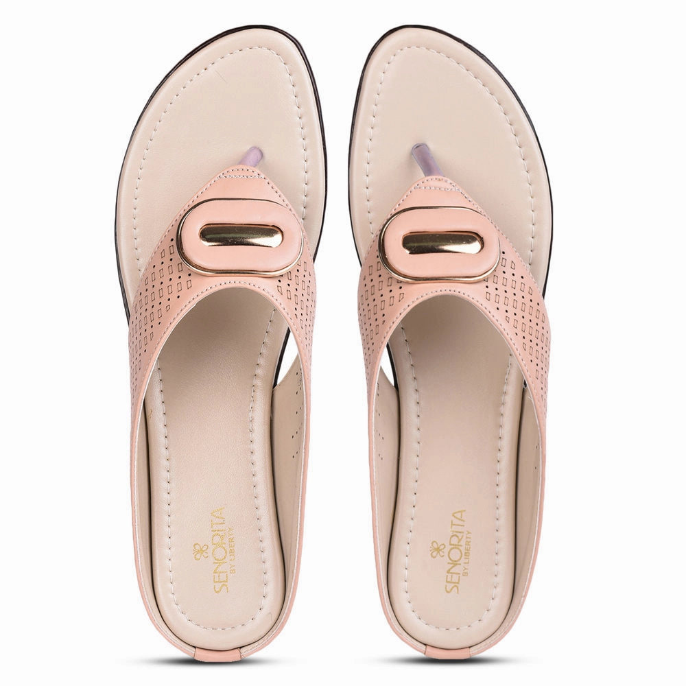 Senorita Casual (Pink) Slippers For Women LAF-710 By Liberty