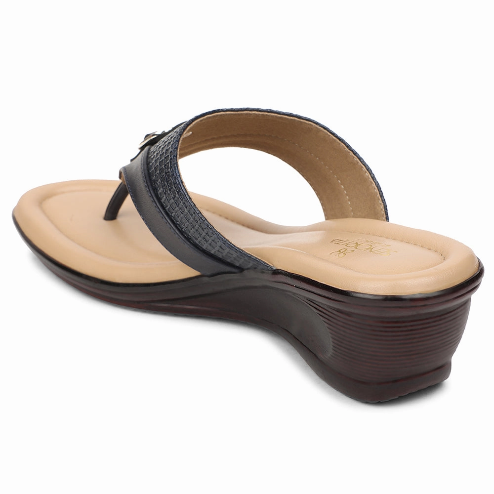 Senorita Navy Blue Casual Slipper For Women LNF-4 By Liberty