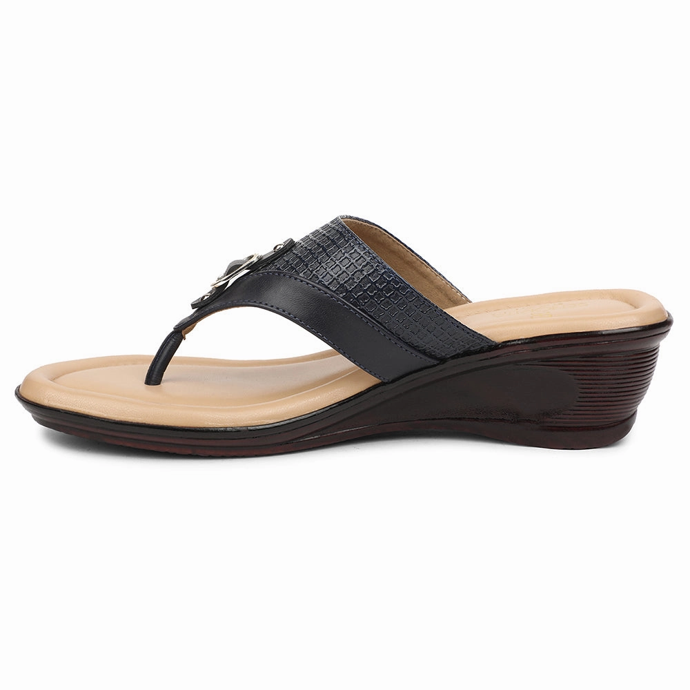 Senorita Navy Blue Casual Slipper For Women LNF-4 By Liberty