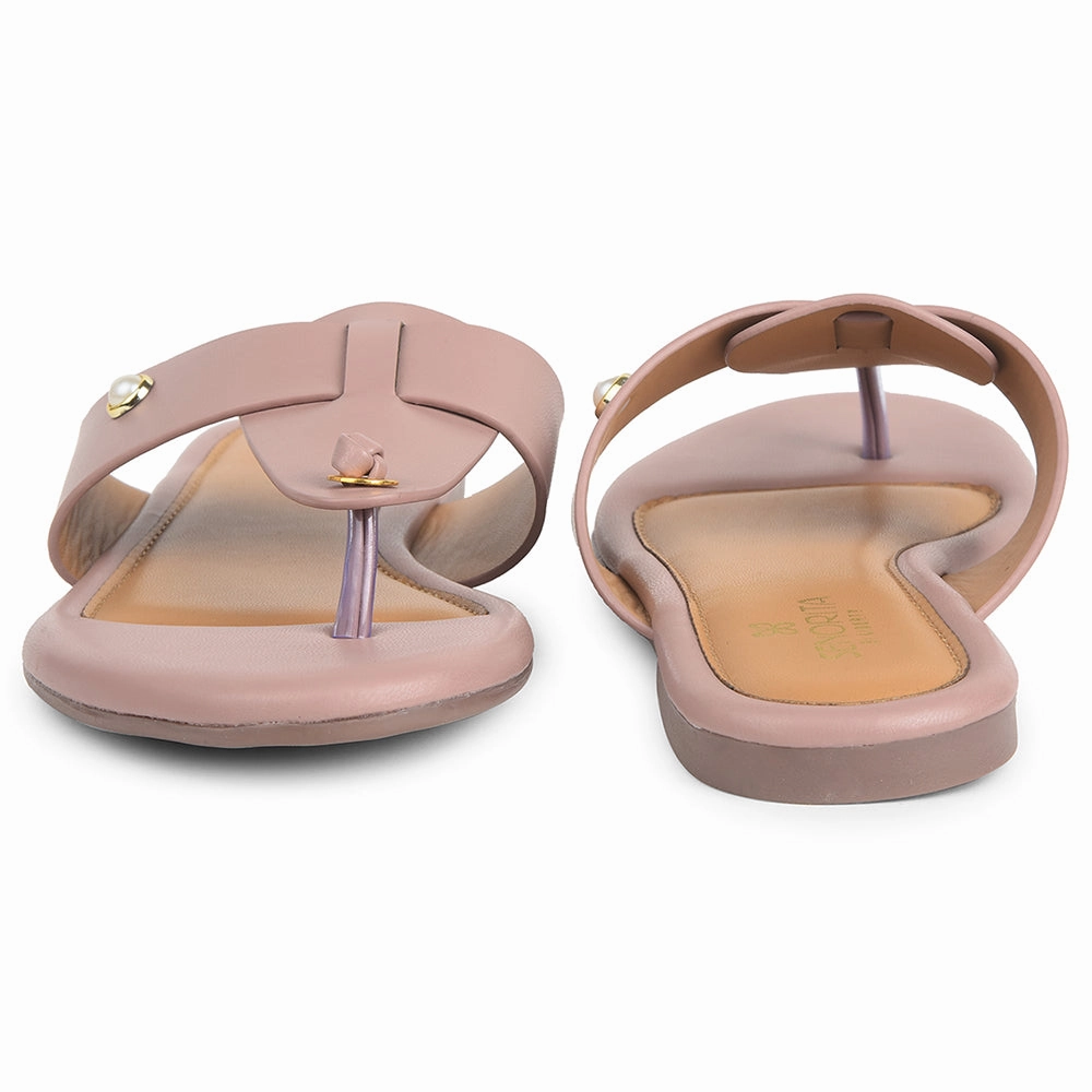 Senorita Peach Casual Slipper For Women DFL-103 By Liberty