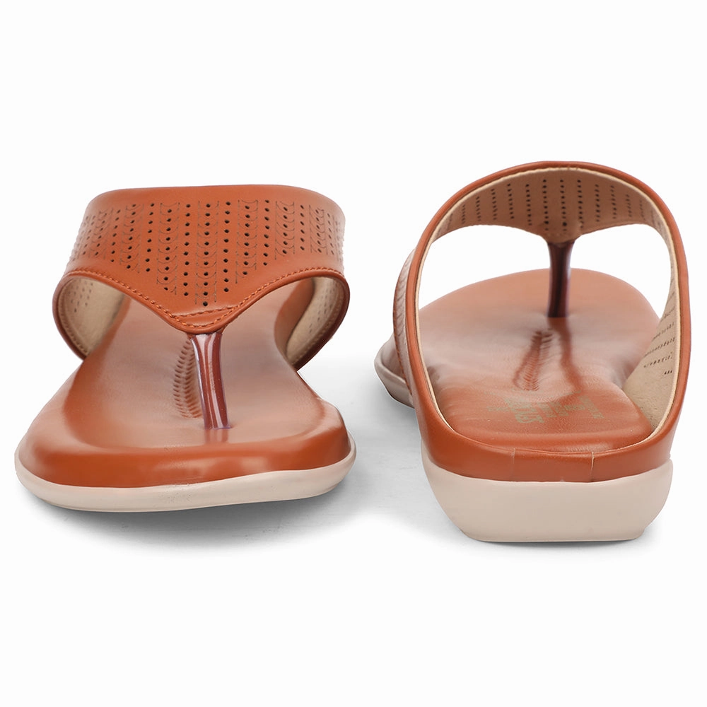 Senorita Tan Casual Slipper For Women AGL-101 By Liberty