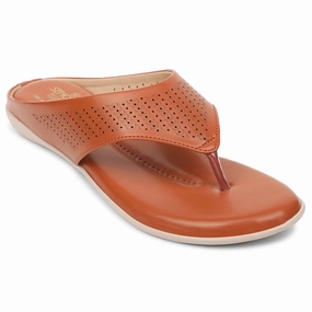 Senorita Tan Casual Slipper For Women AGL-101 By Liberty