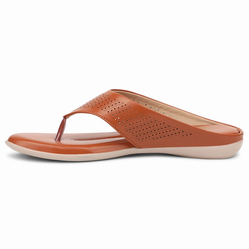 Senorita Tan Casual Slipper For Women AGL-101 By Liberty