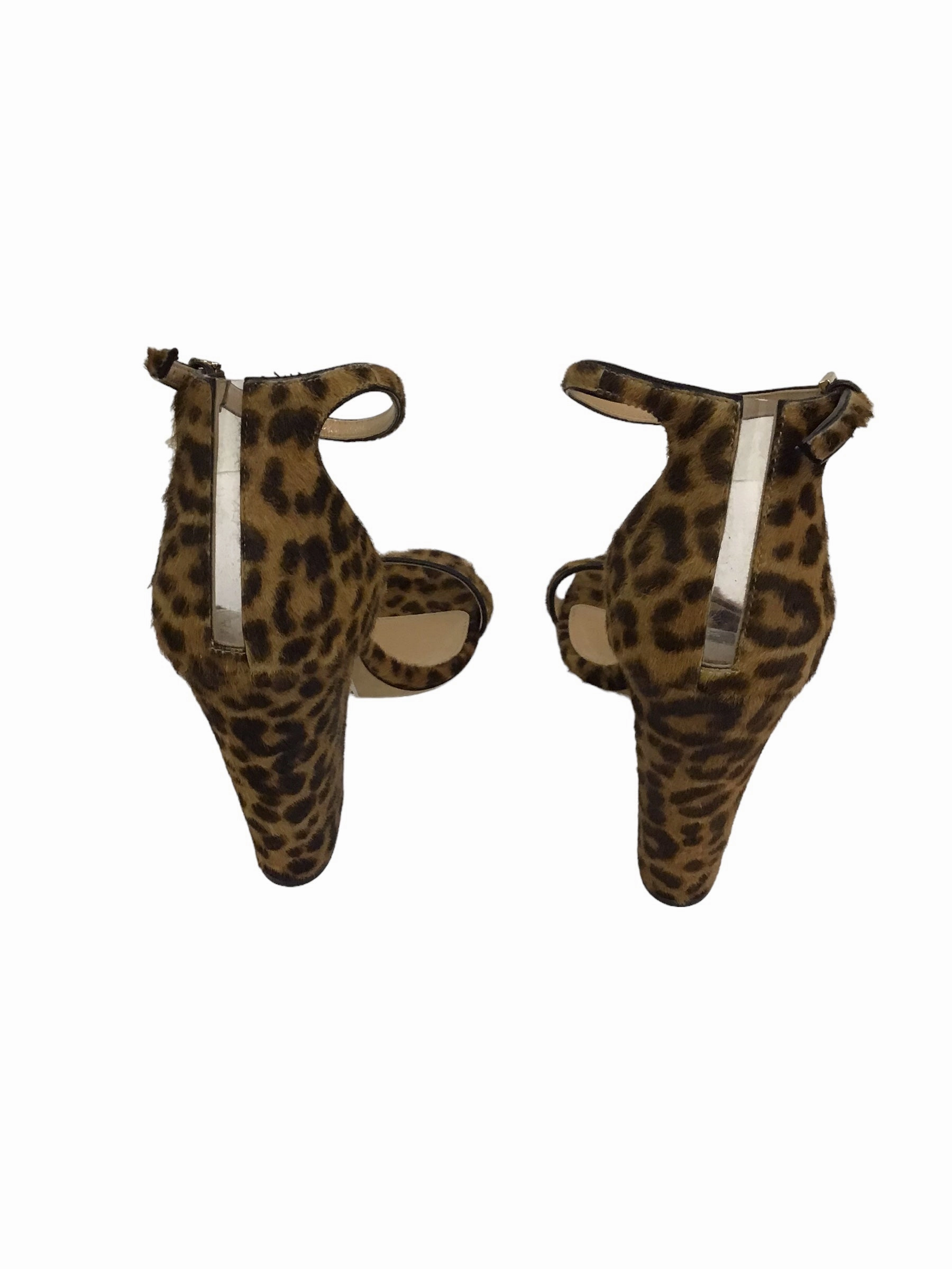Shoes Heels Block By Clothes Mentor In Animal Print, Size: 9