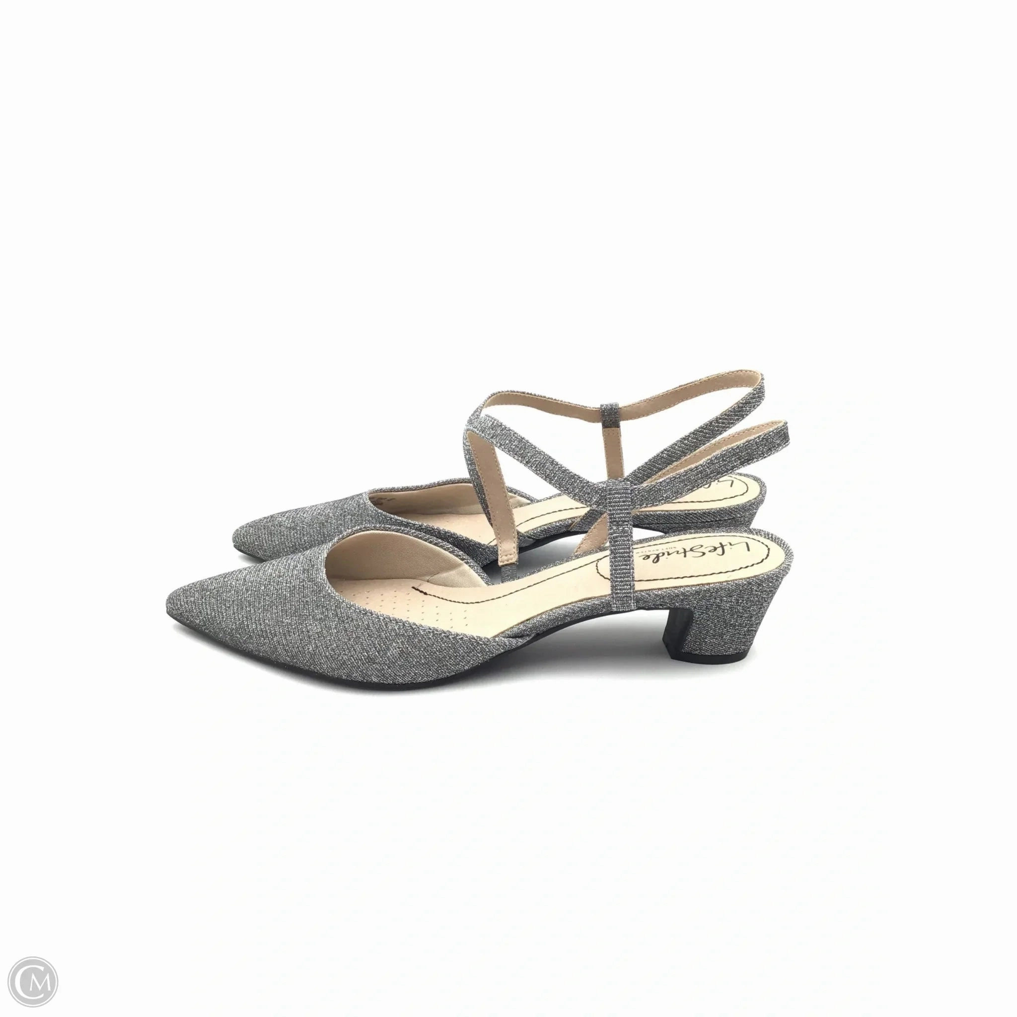 Shoes Heels Block By Life Stride In Silver, Size: 10