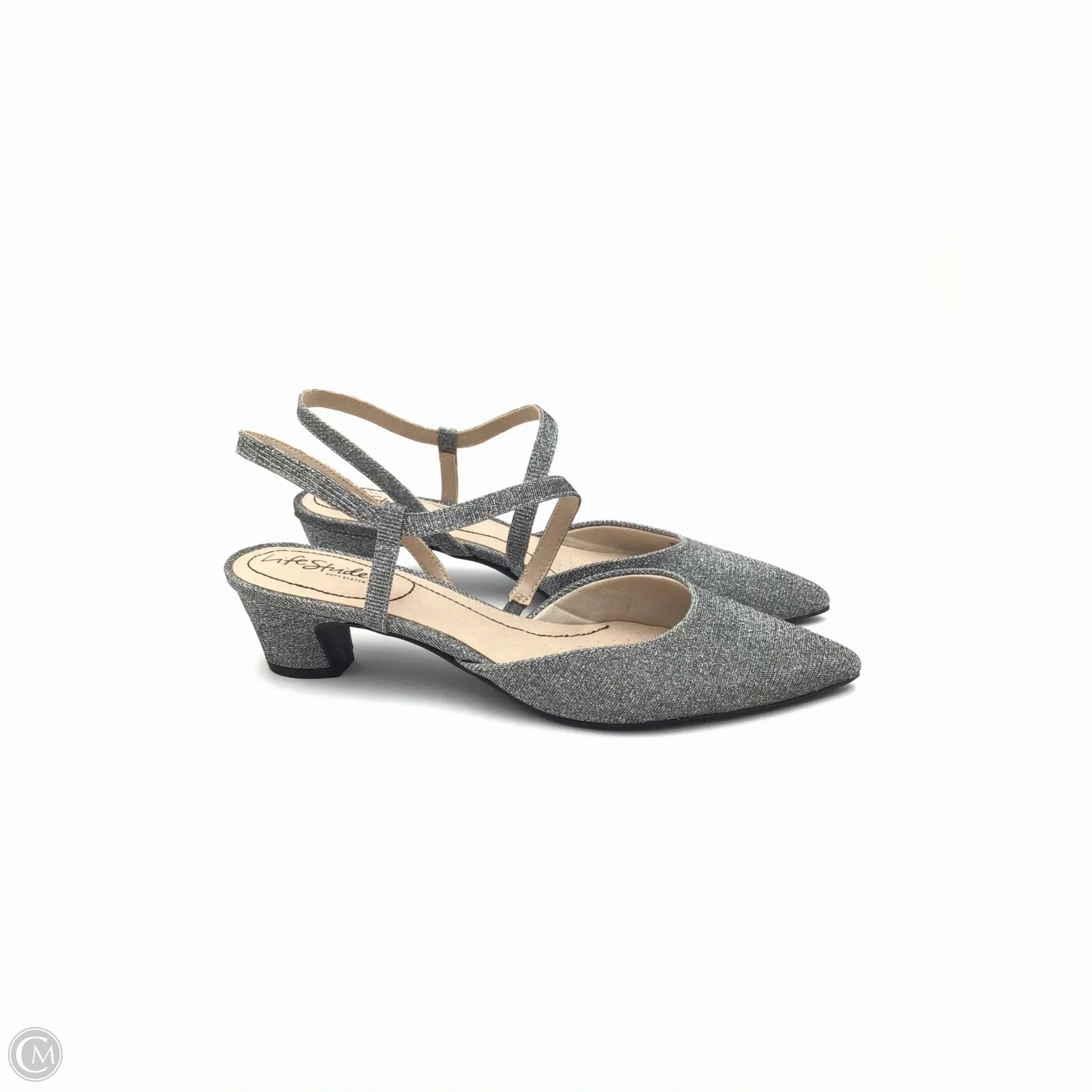 Shoes Heels Block By Life Stride In Silver, Size: 10