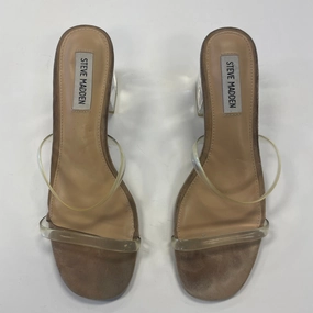 Shoes Heels Block By Steve Madden In Tan, Size: 7.5
