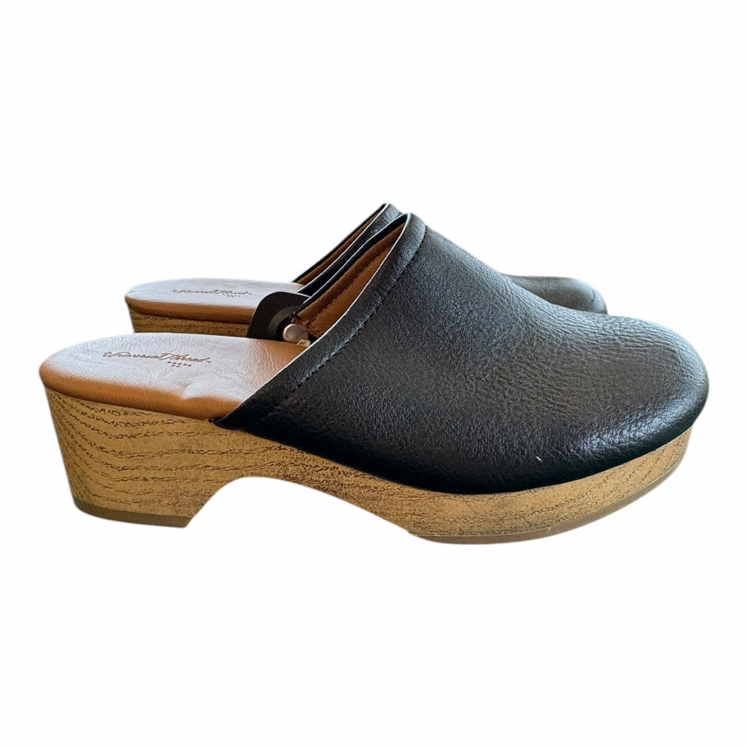 Shoes Heels Block By Universal Thread In Black & Brown, Size:7