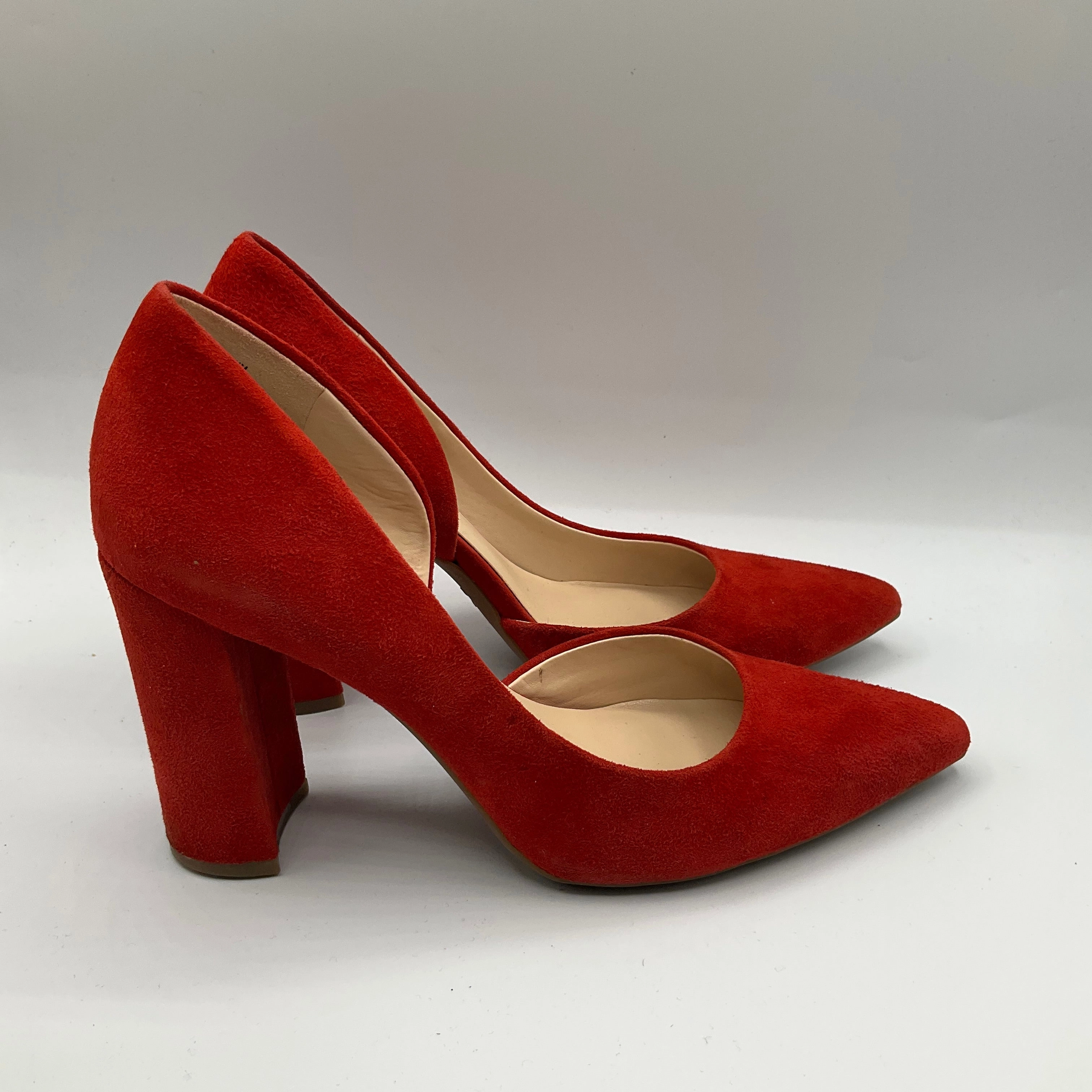 Shoes Heels Block By White House Black Market In Red, Size: 7.5