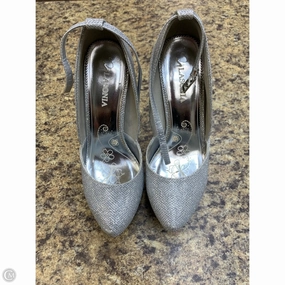 Shoes Heels Stiletto By Clothes Mentor In Silver, Size: 7