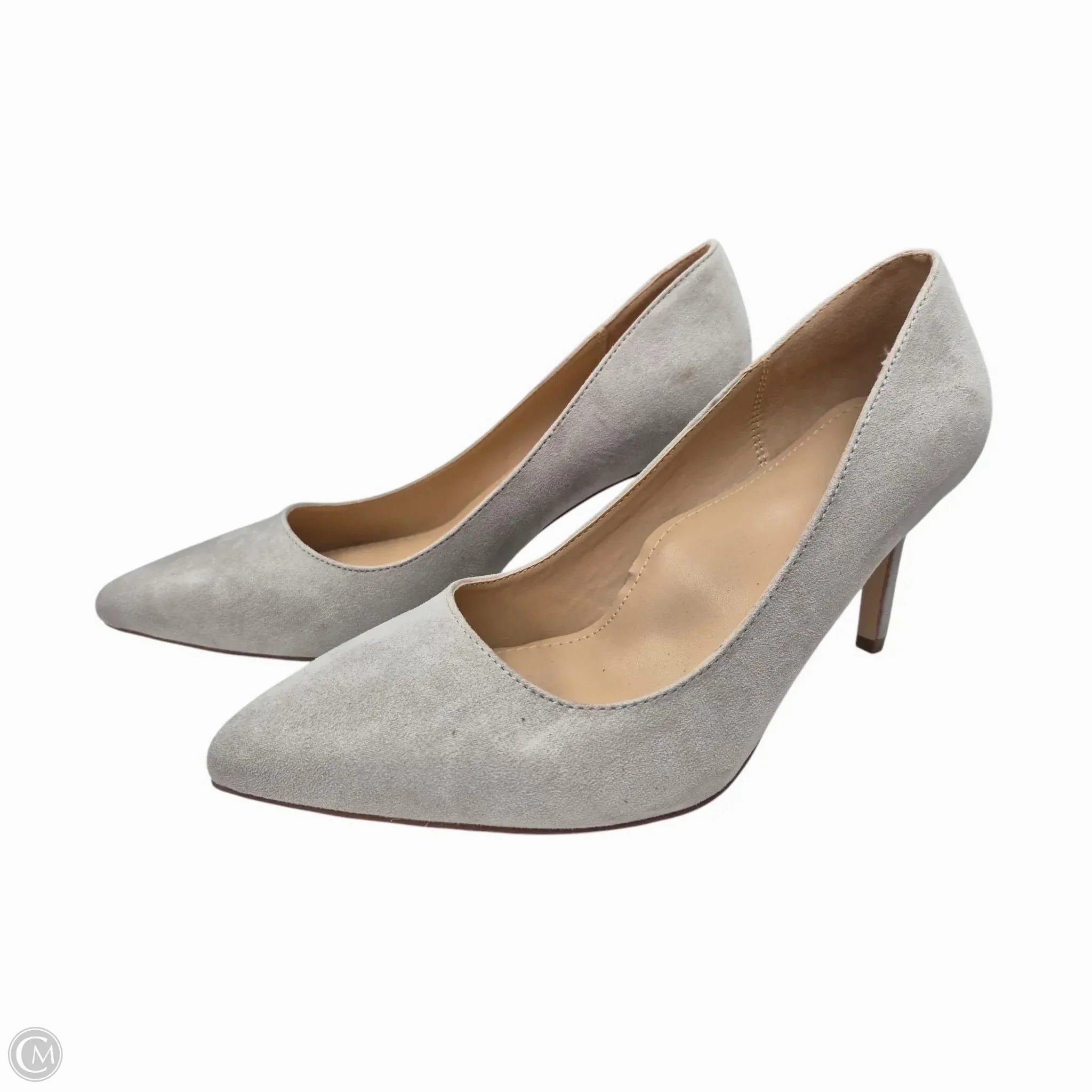 Shoes Heels Stiletto By Justfab In Grey, Size: 8.5