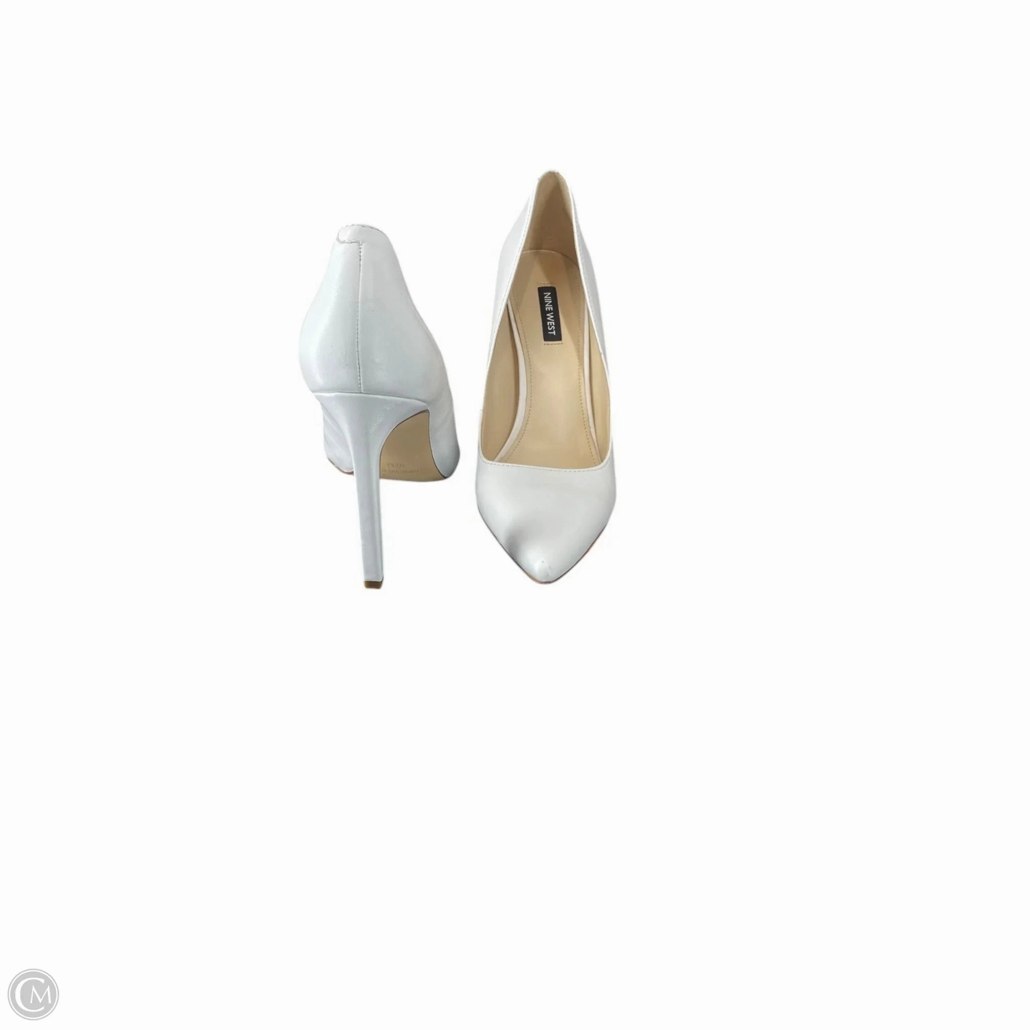 Shoes Heels Stiletto By Nine West In White, Size: 9.5
