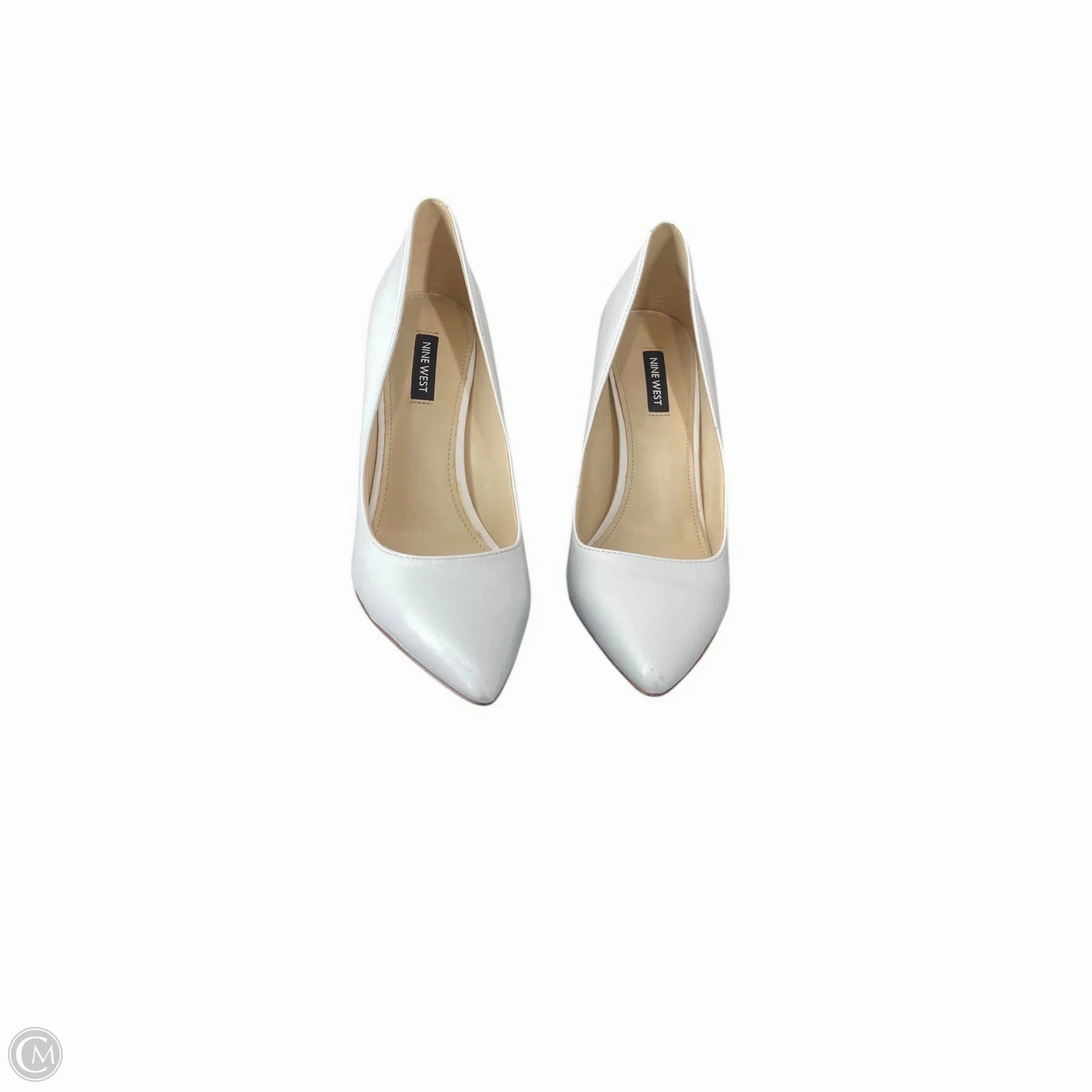 Shoes Heels Stiletto By Nine West In White, Size: 9.5