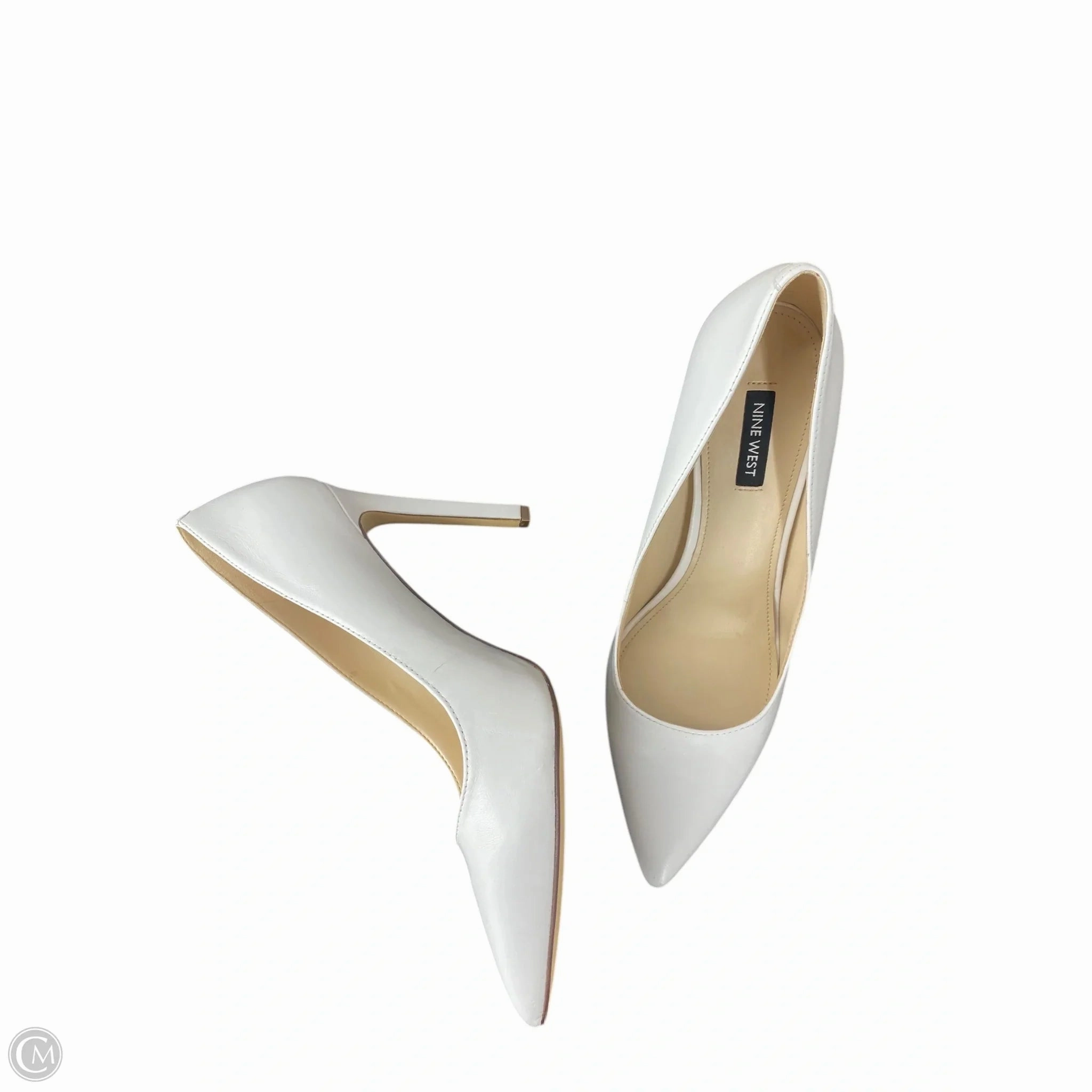 Shoes Heels Stiletto By Nine West In White, Size: 9.5