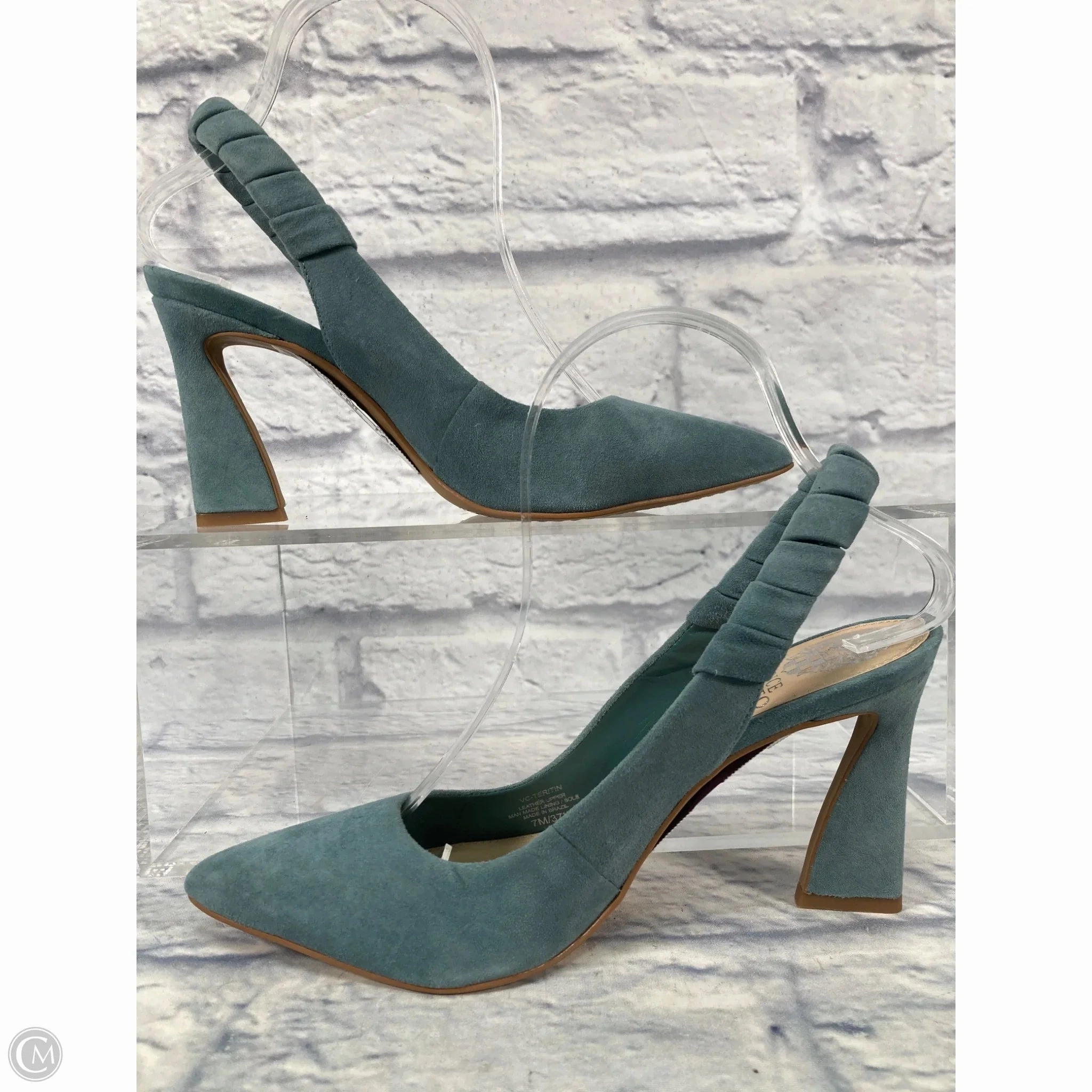 Shoes Heels Stiletto By Vince Camuto In Blue, Size: 7