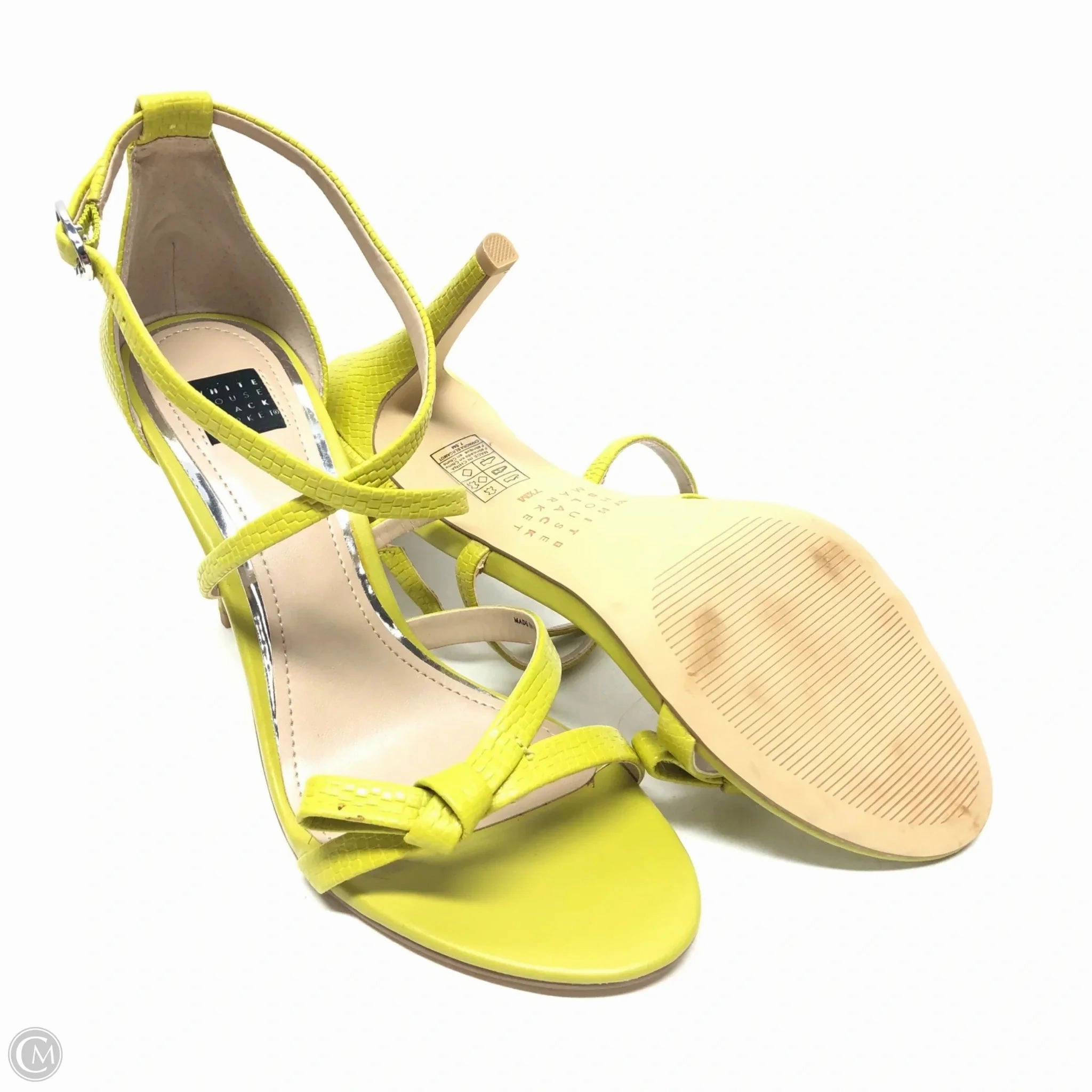 Shoes Heels Stiletto By White House Black Market In Chartreuse, Size: 7.5