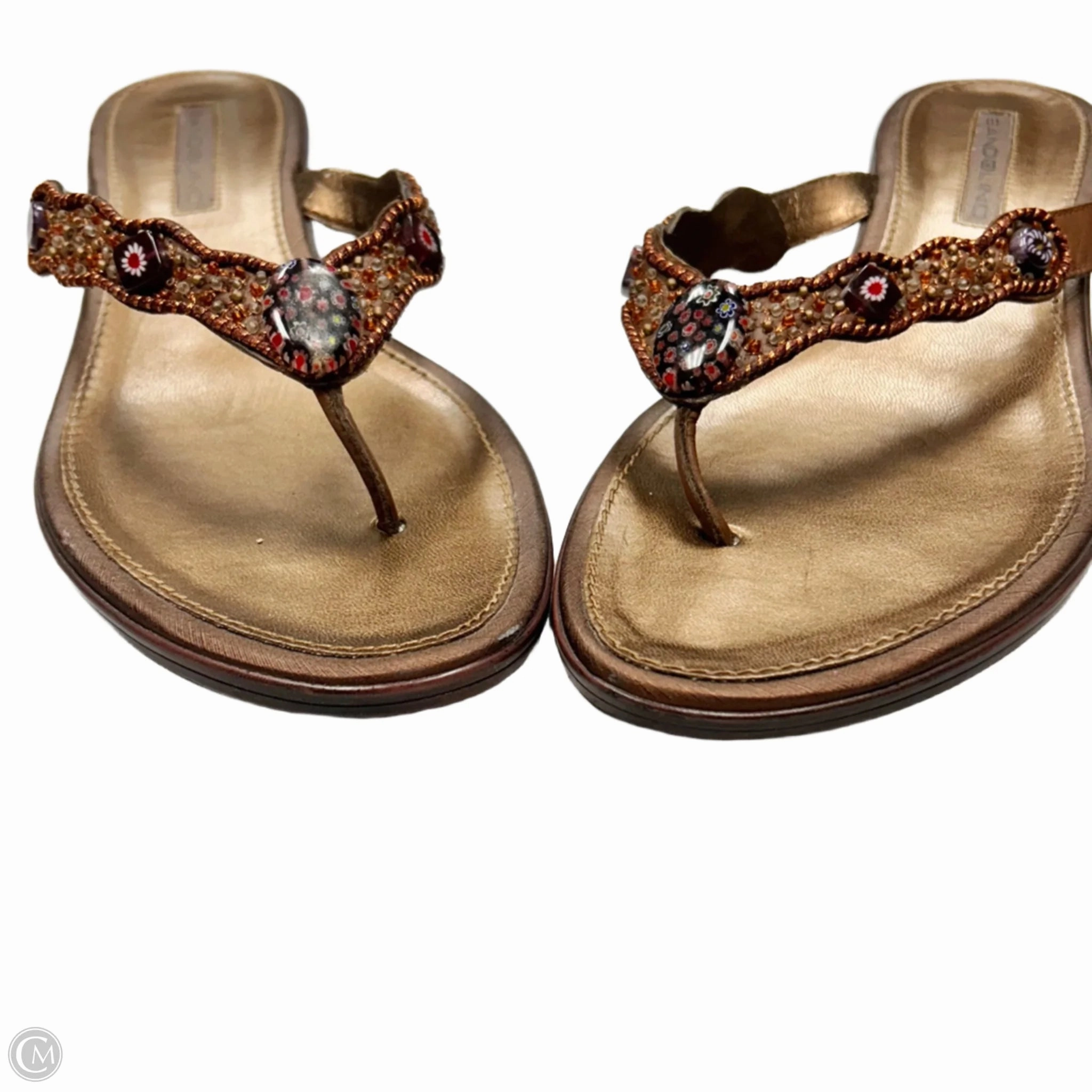 Shoes Heels Wedge By Bandolino In Brown, Size: 9