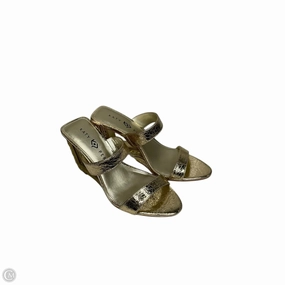 Shoes Heels Wedge By Cmc In Gold, Size: 7