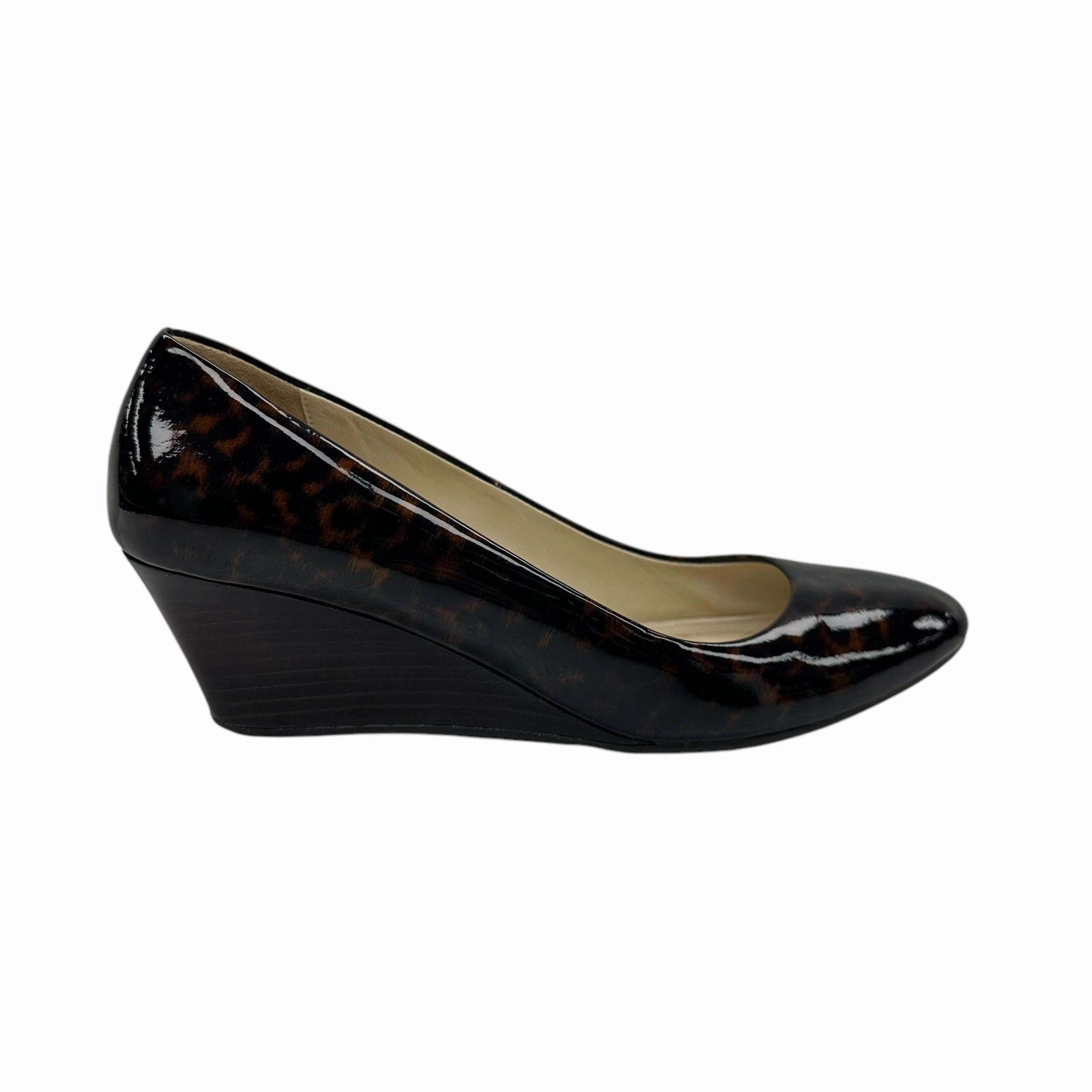 Shoes Heels Wedge By Cole-Haan In Animal Print, Size:6.5