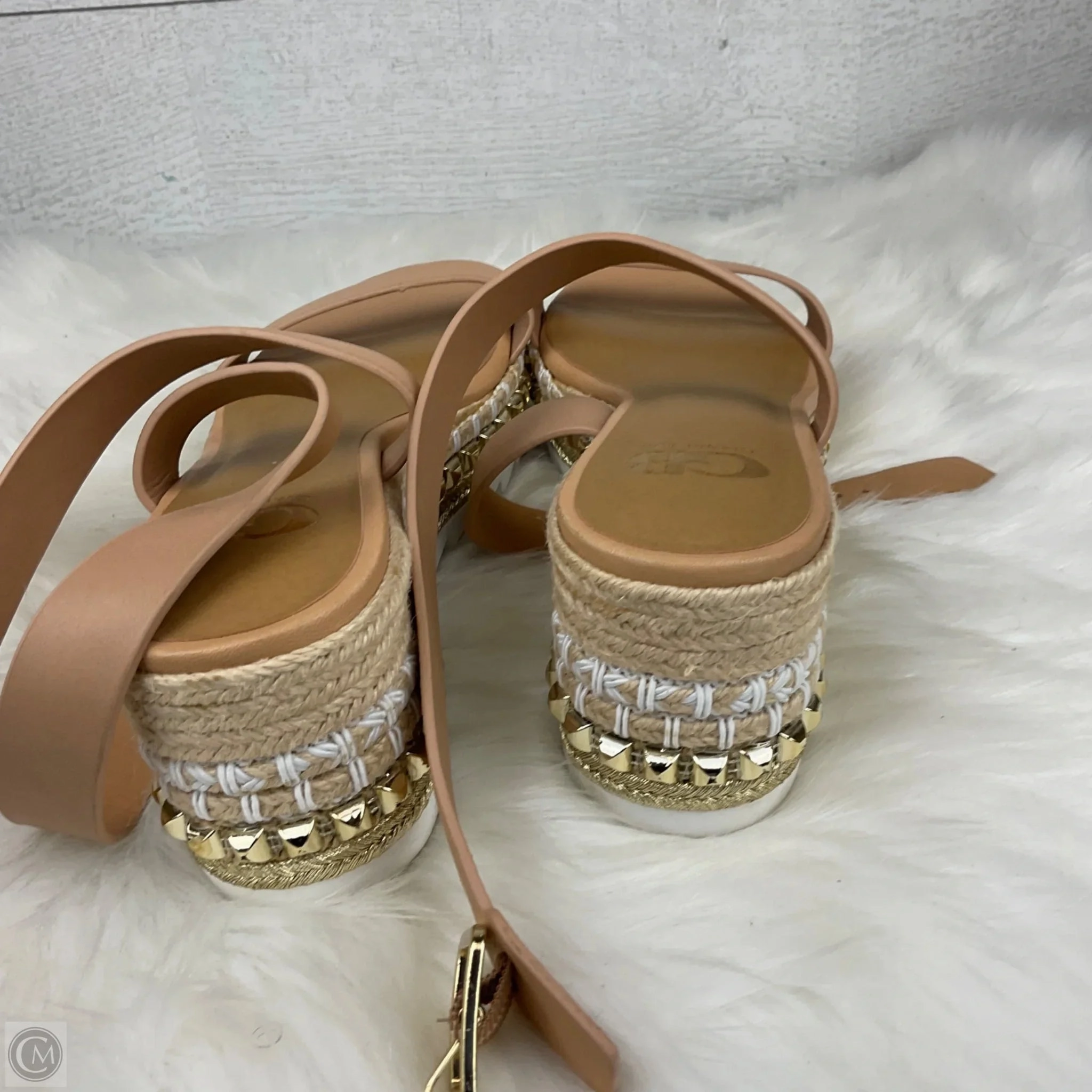 Shoes Heels Wedge By Gianni Bini In Brown, Size: 9