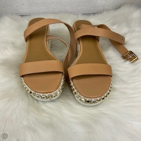 Shoes Heels Wedge By Gianni Bini In Brown, Size: 9