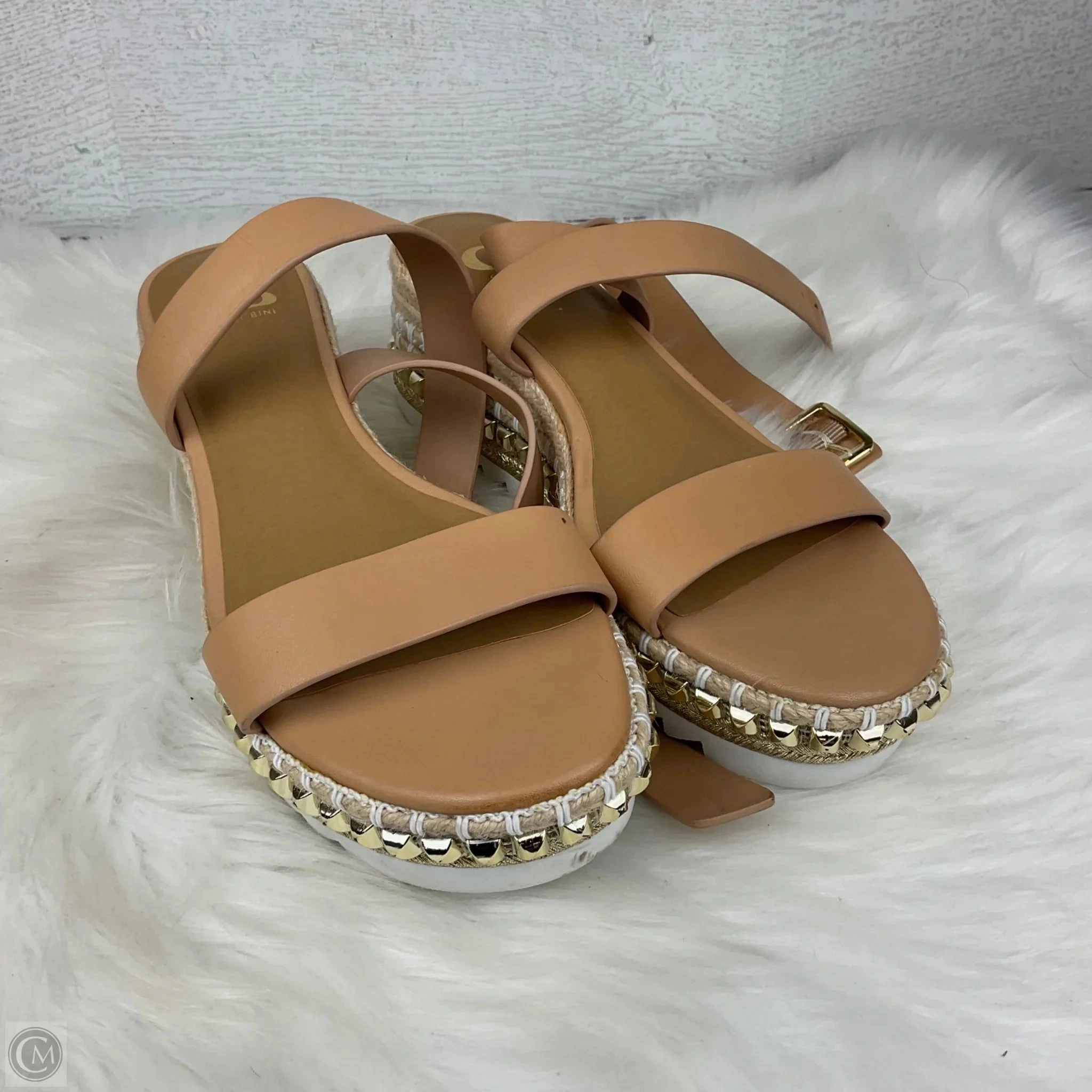 Shoes Heels Wedge By Gianni Bini In Brown, Size: 9