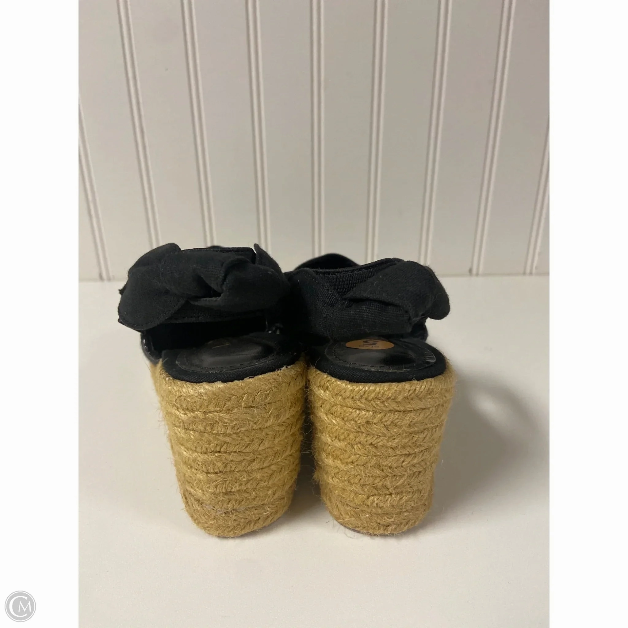 Shoes Heels Wedge By Lauren By Ralph Lauren In Black, Size: 5