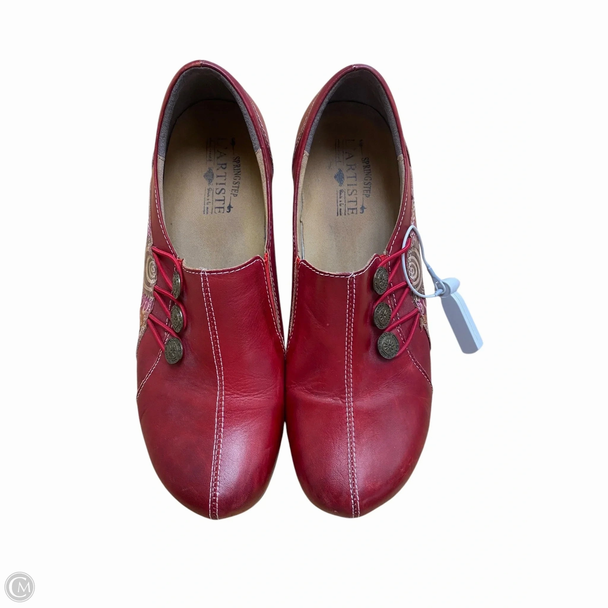 Shoes Heels Wedge By Spring Step In Red, Size: 10