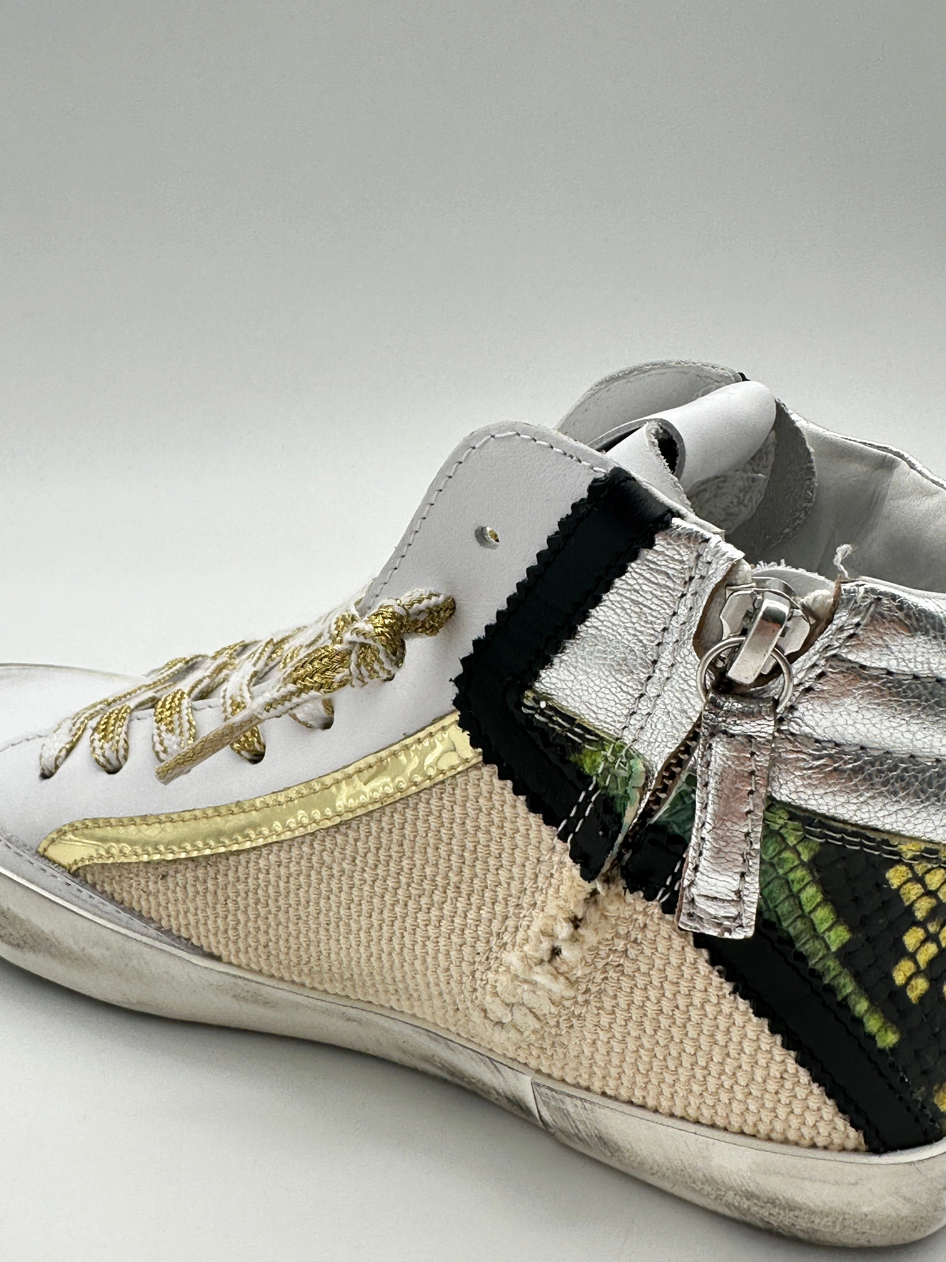 Sneakers Alte PRSX High W Animal Beige E Verde