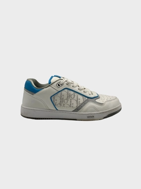 Sneakers Dior B27 Low-Top Bianco Con Dettagli Azzurri