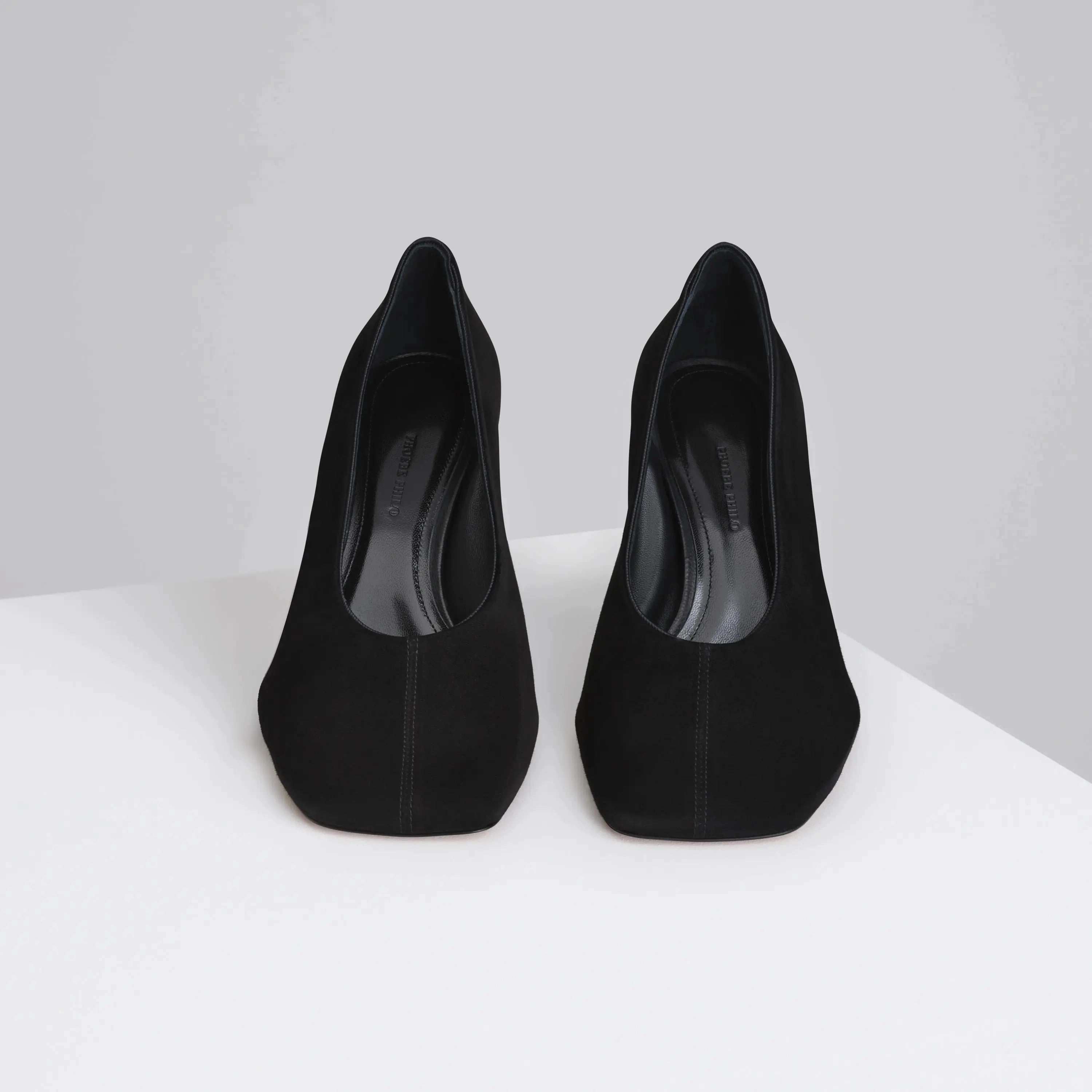 SOFT PUMP 90 | black suede leather