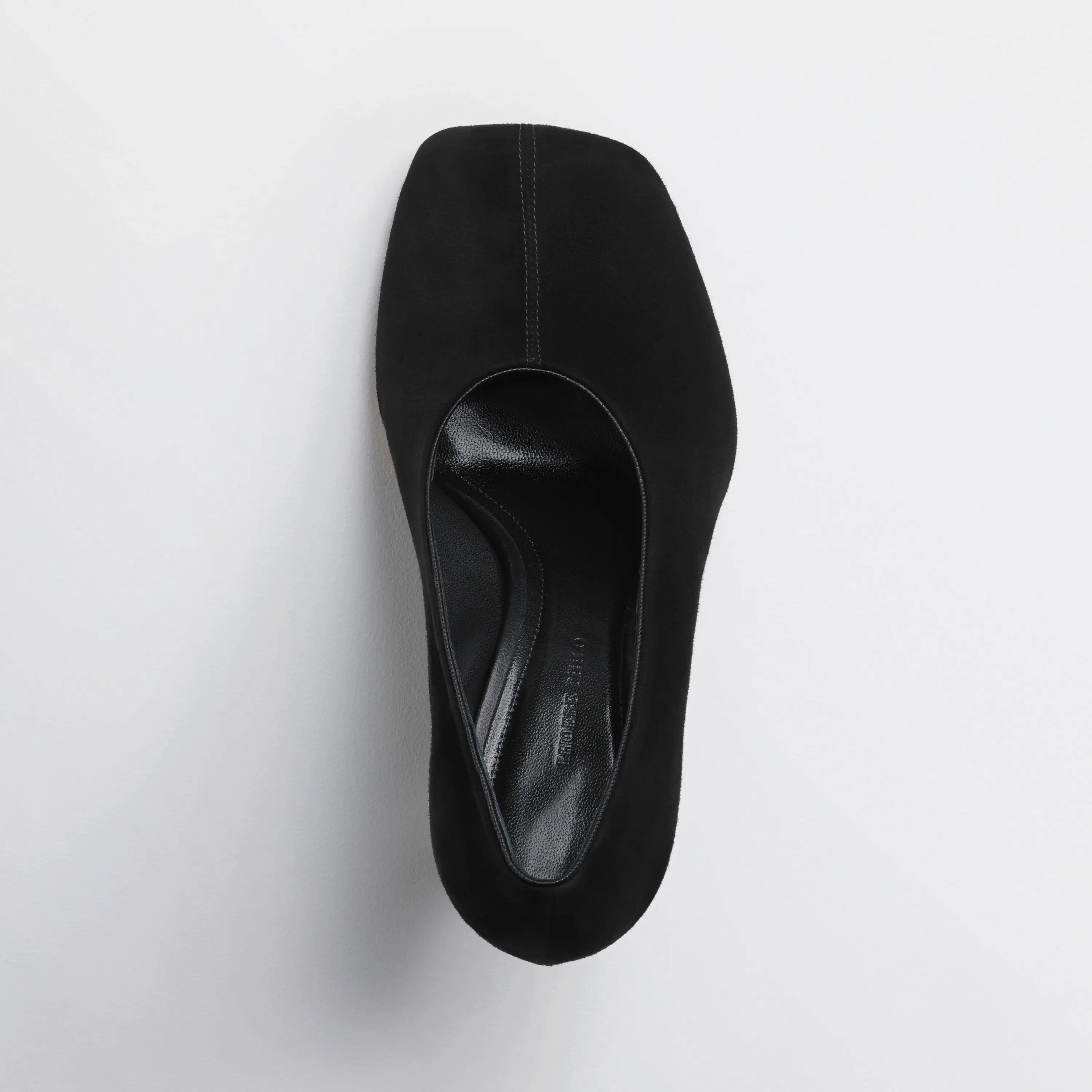 SOFT PUMP 90 | black suede leather