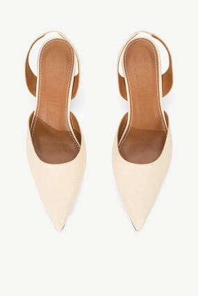 Staud - Sebastian Slingback Cream