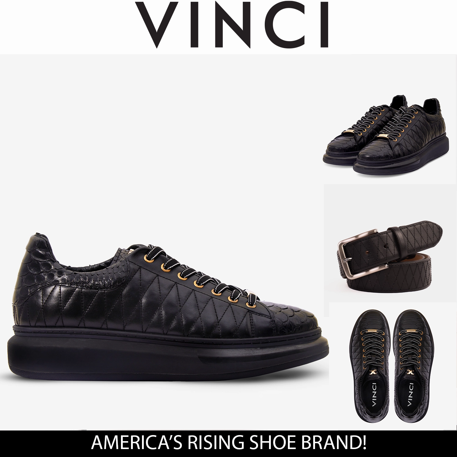 The Adler Black Snk Leather Men Sneaker Limited Edition