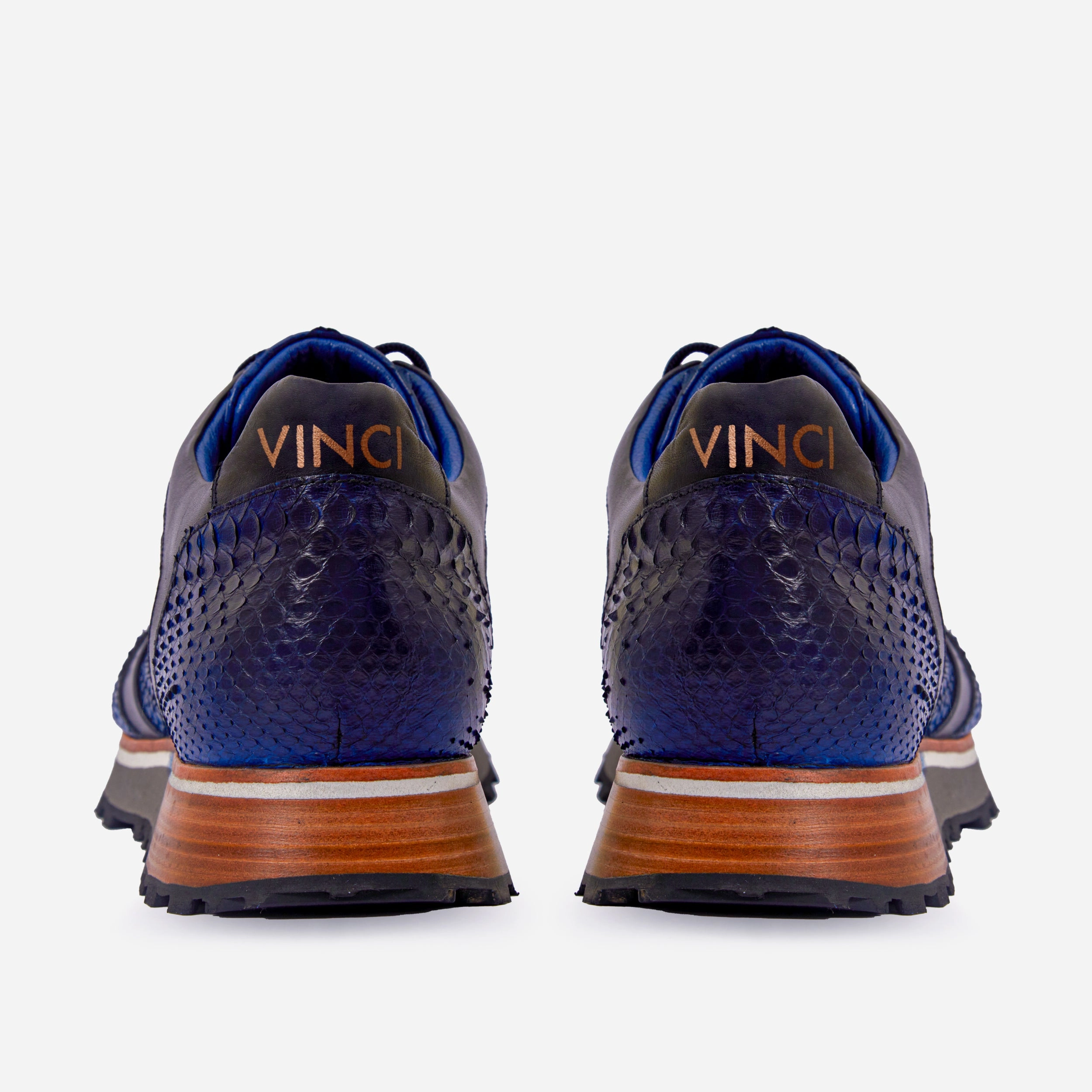 The Boss Pyth Snk Skin Navy Blue Men Sneaker