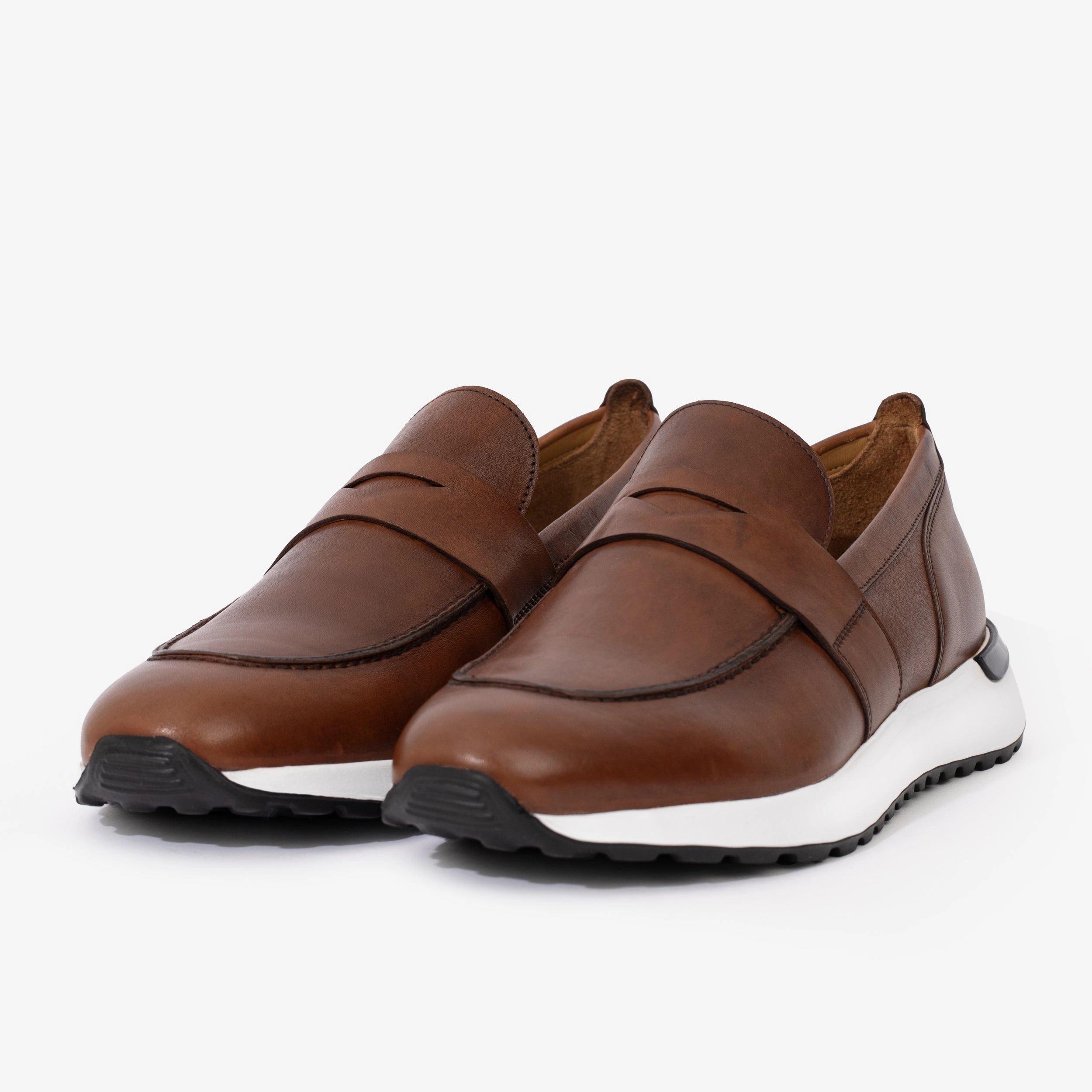 The Lumina Tan Buffalo Leather Women Sneaker