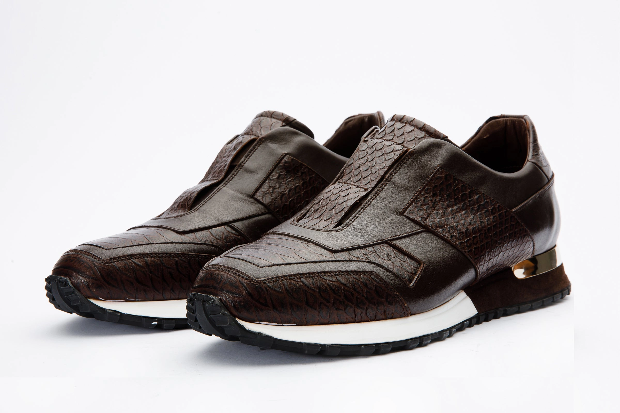 The Mugla Brown Snk Leather Men Sneaker Final Sale!