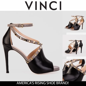 The Ribnica Black Leather Ankle Strap Women Sandal