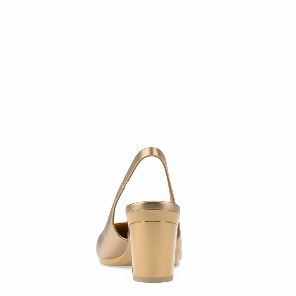 The Slingback - Matte Gold 3 Block