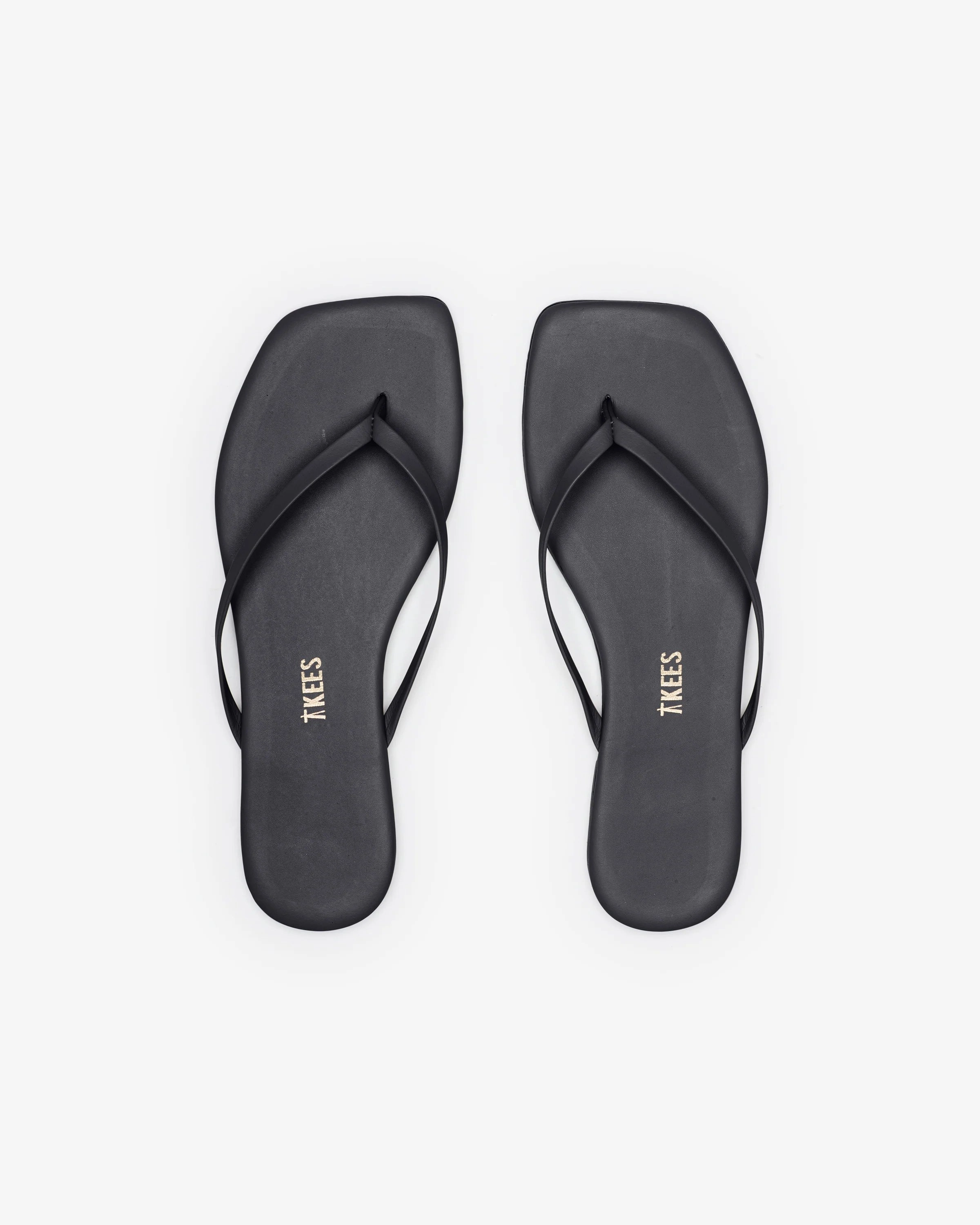Tkees Square Toe Flip Flop Sandal in Black