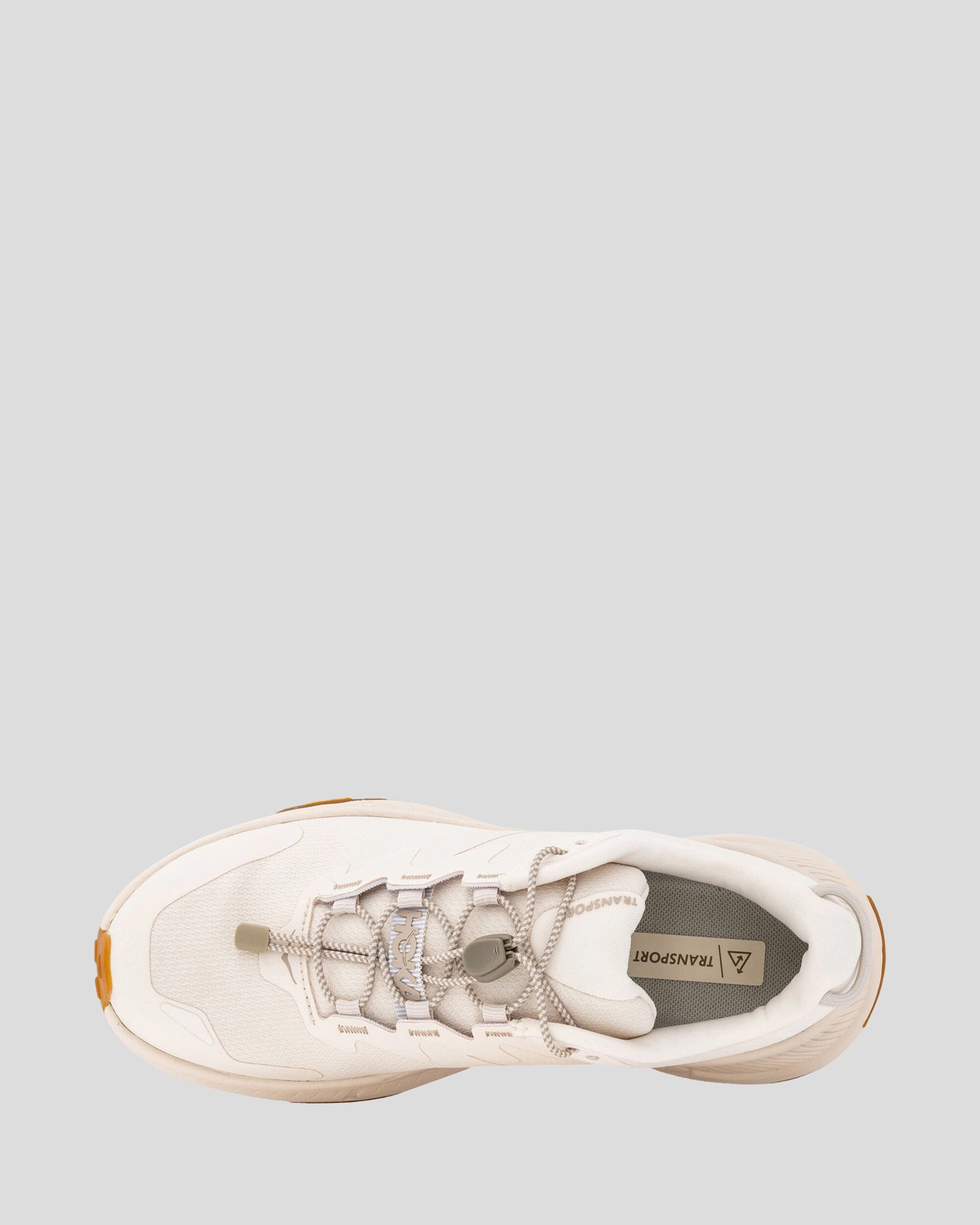Women's Hoka Transport Walking Shoes - Eggnog