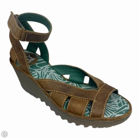 Yoza Shoes Heels Wedge By Fly London In Brown, Size: 9